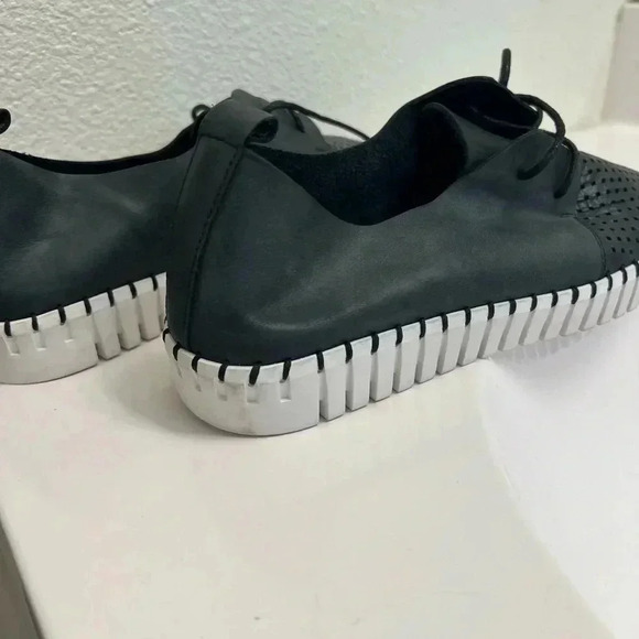 Midas black leather sneakers, hardly worn size 39 (8) - Picture 5 of 10